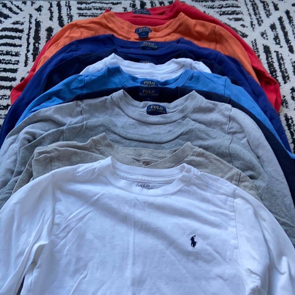Lot of Polo Ralph Lauren long sleeved shirts